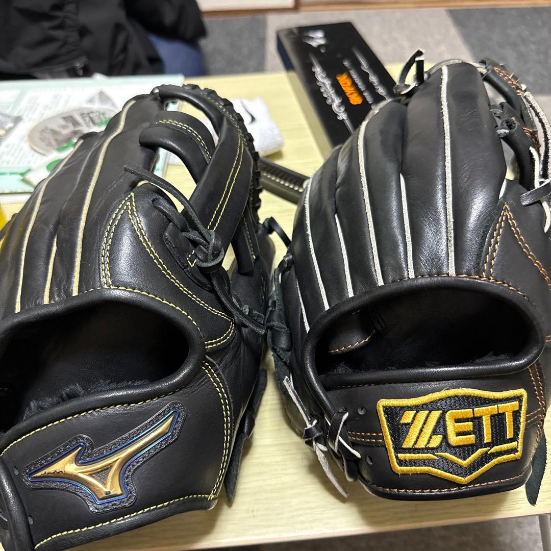 Mizuno & Ett 軟式グローブ 黒