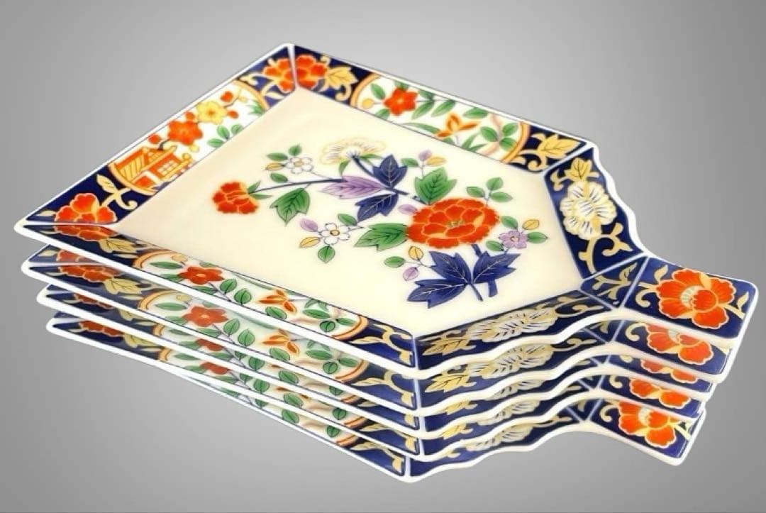 有田焼 醍醐窯 古伊万里 羽子板皿 ×5セット