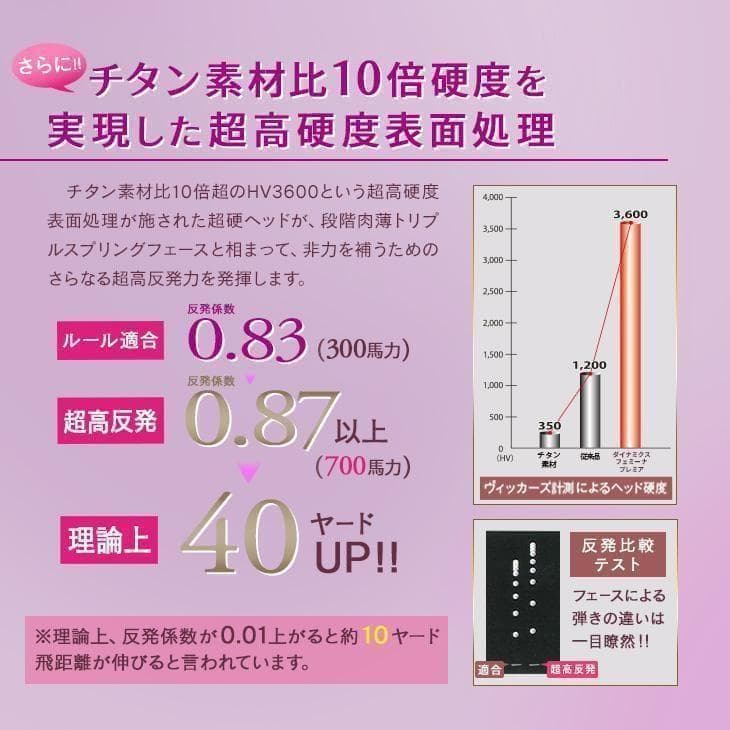 新品 ダイナミクス フェミーナ超高反発 USTマミヤプレミアATTASシャフト