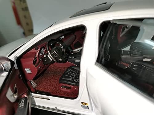 限定版1/18 レクサス LS500h 模型 ミニカー完成品　展示台付き 白