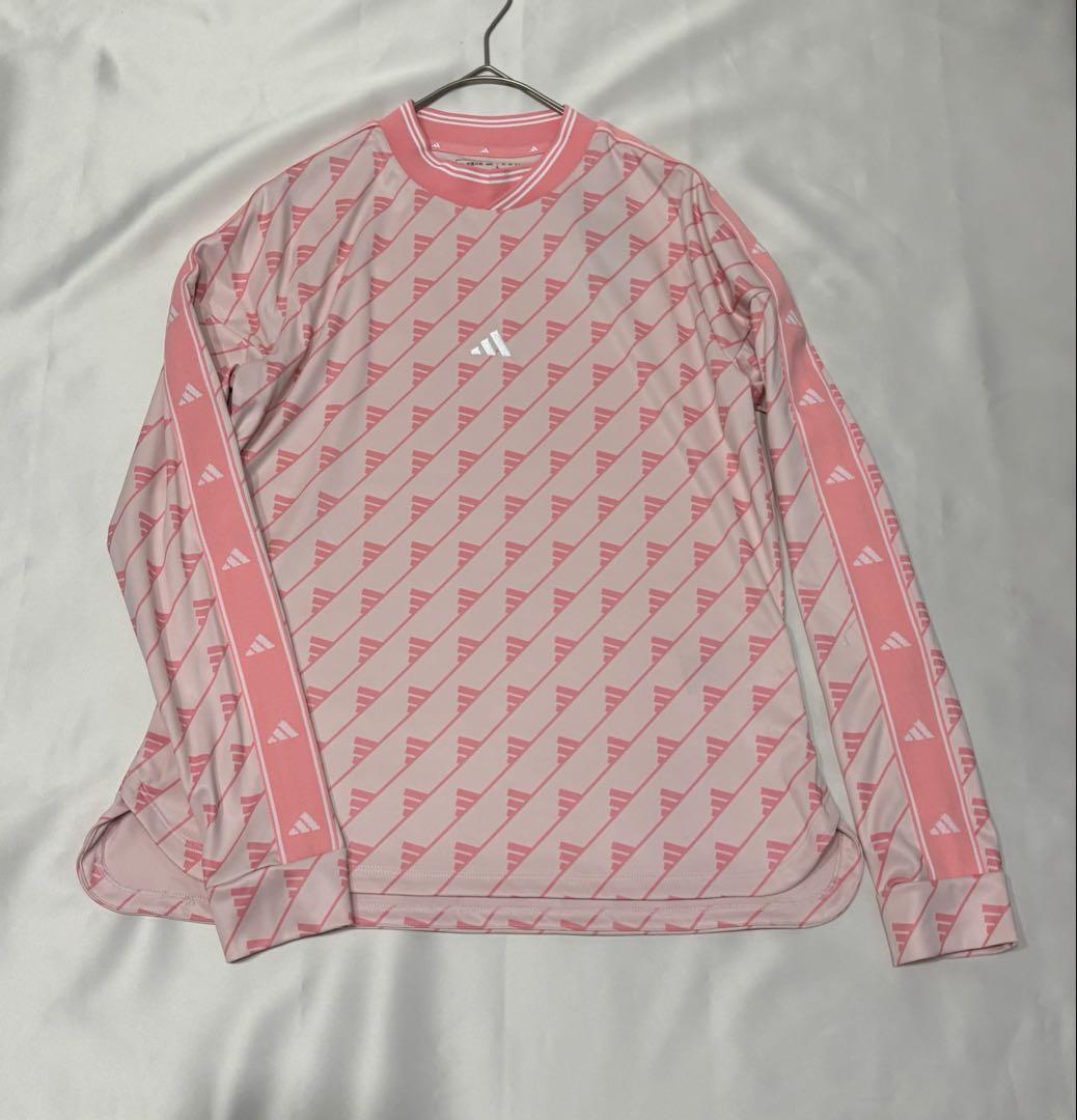 新品adidasゴルフadidas bosロゴ入りトップス　ダンボールニット