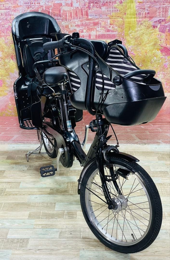 ZK3827 電動自転車 パナソニック ギュット 子供乗せ 20インチ 送料無料