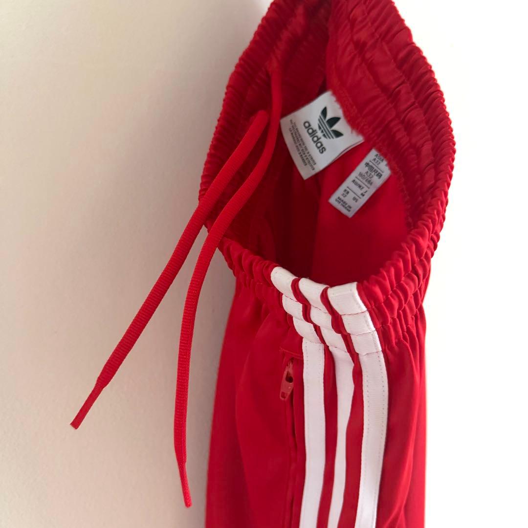 adidas アディダス サテンワイドレッグ トラックパンツ Mサイズ