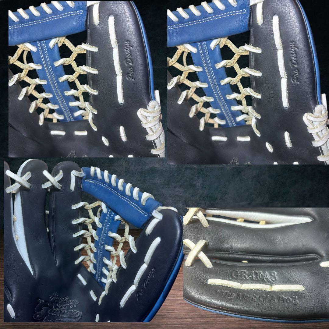 美品　希少Rawlings 軟式グローブ GRXAS8 左利き用 外野手　流通少