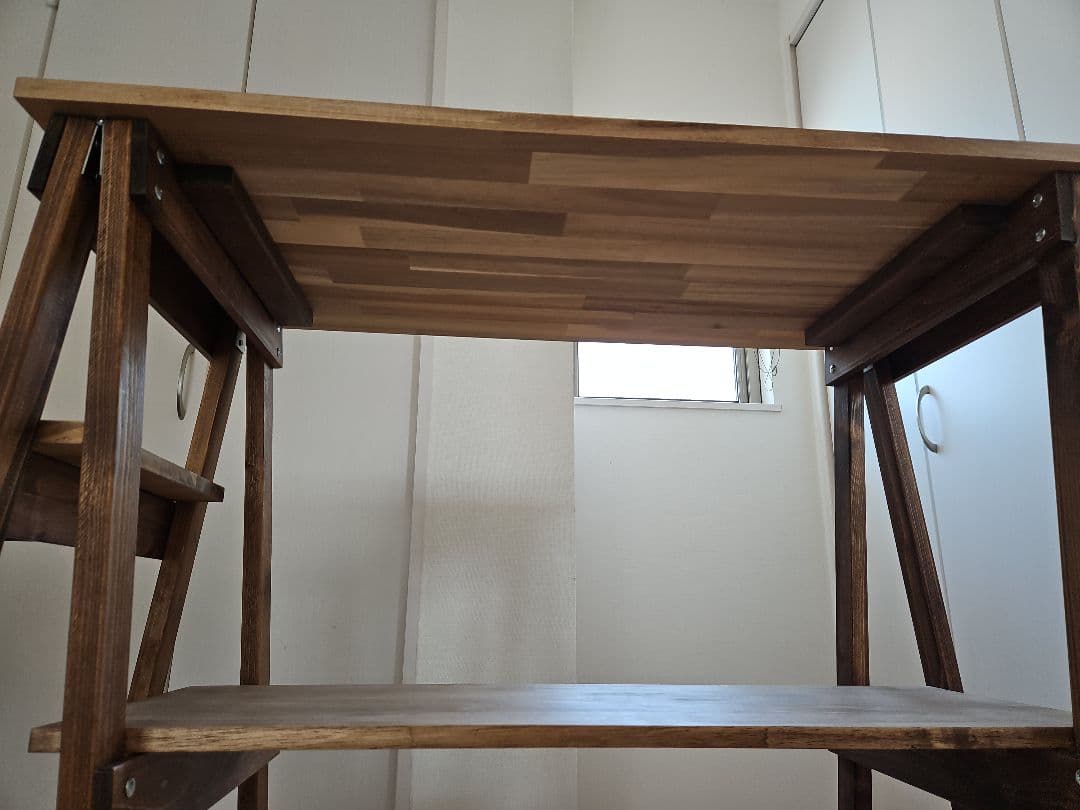 キッチンテーブル自作品【アカシア集成材】