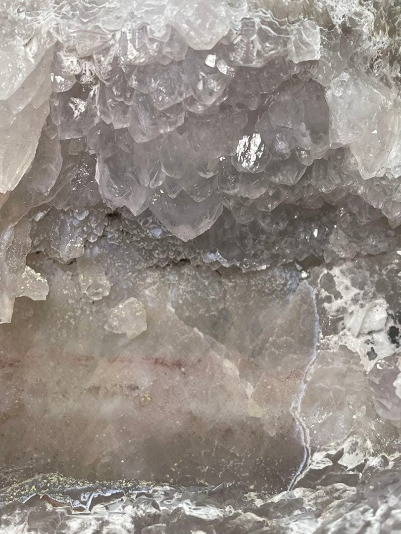 天然石 浄化 水晶ドーム クラスター ピンク系水晶ドーム観音様台座付き