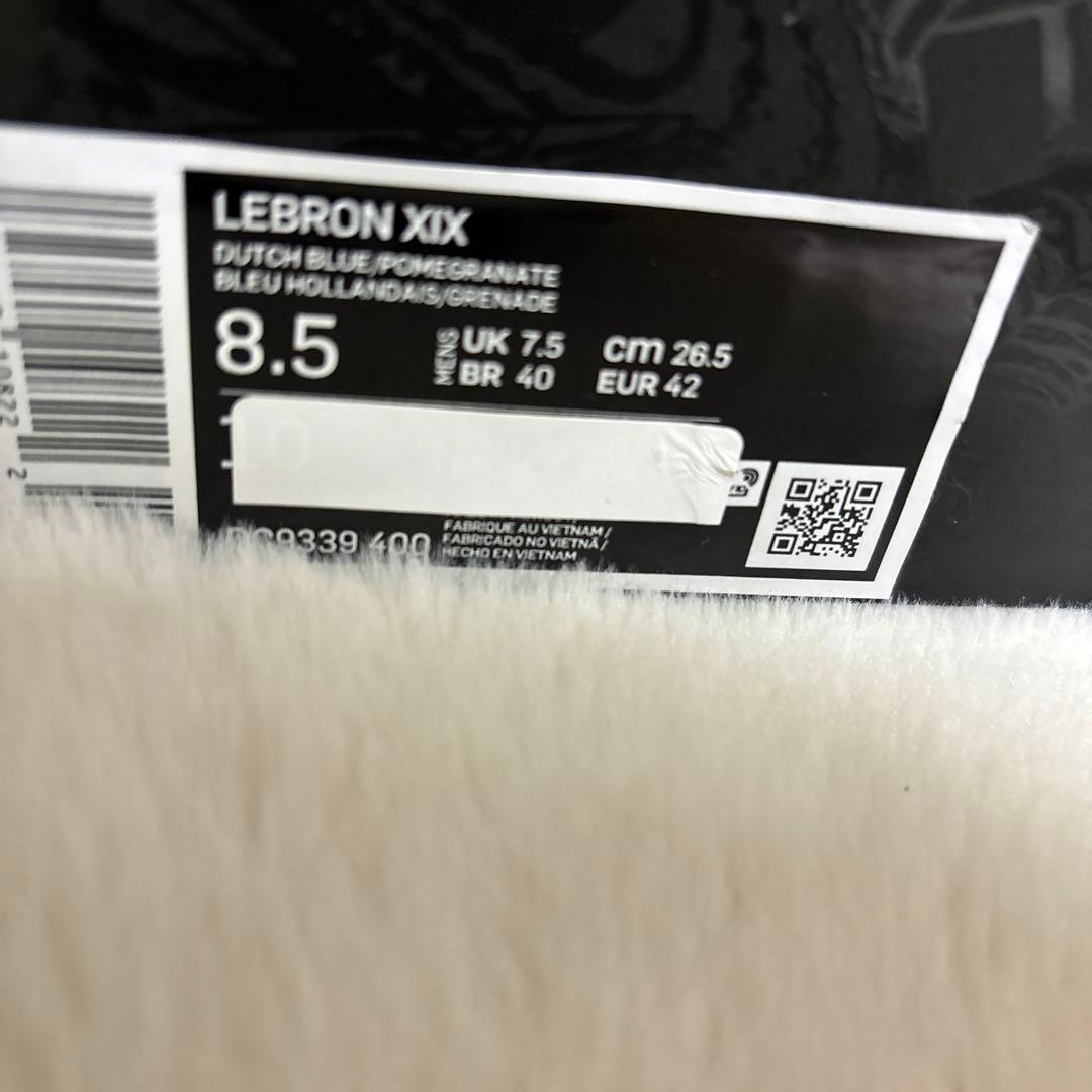 定価税込26400円　ナイキLEBRON 19 XIX 新品未使用26.5㌢