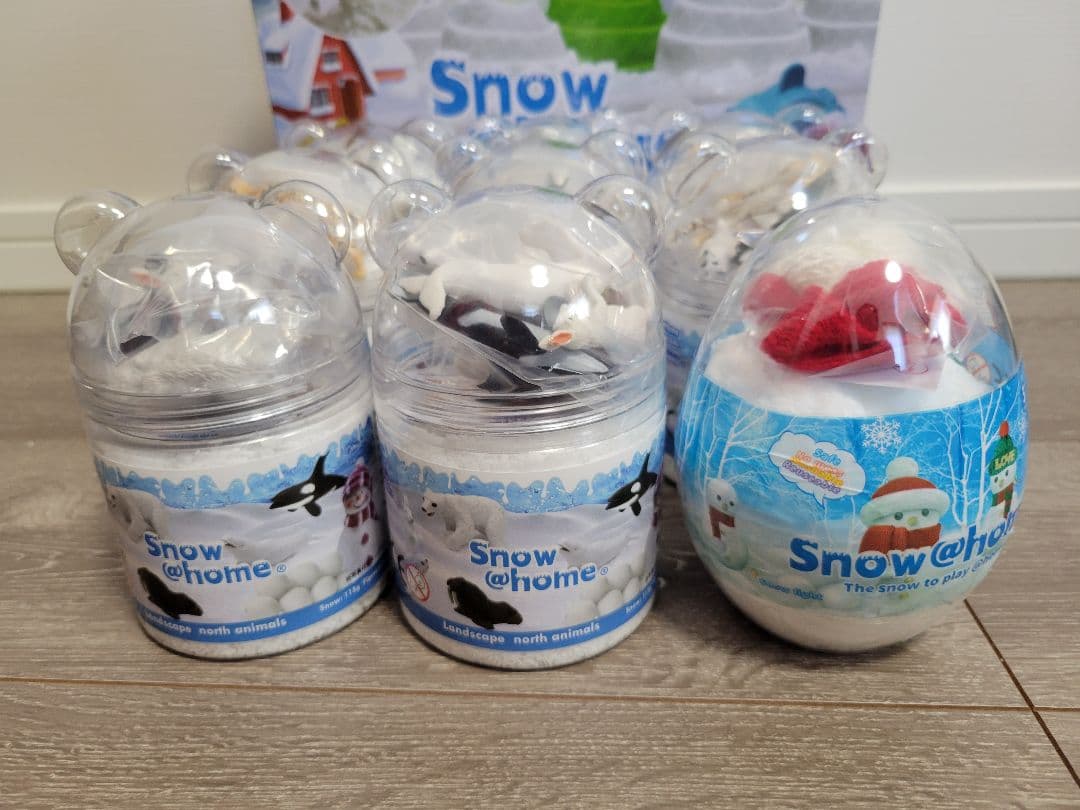 ＠ スノーアットホーム こおりのまち アニマル 雪だるま 10個