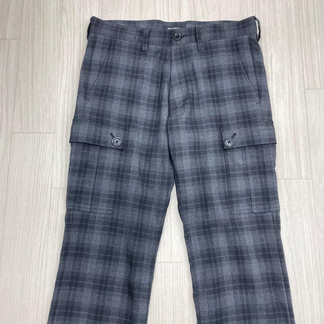 ☆ BURBERRY BLACK LABEL チェック柄 カーゴパンツ 70
