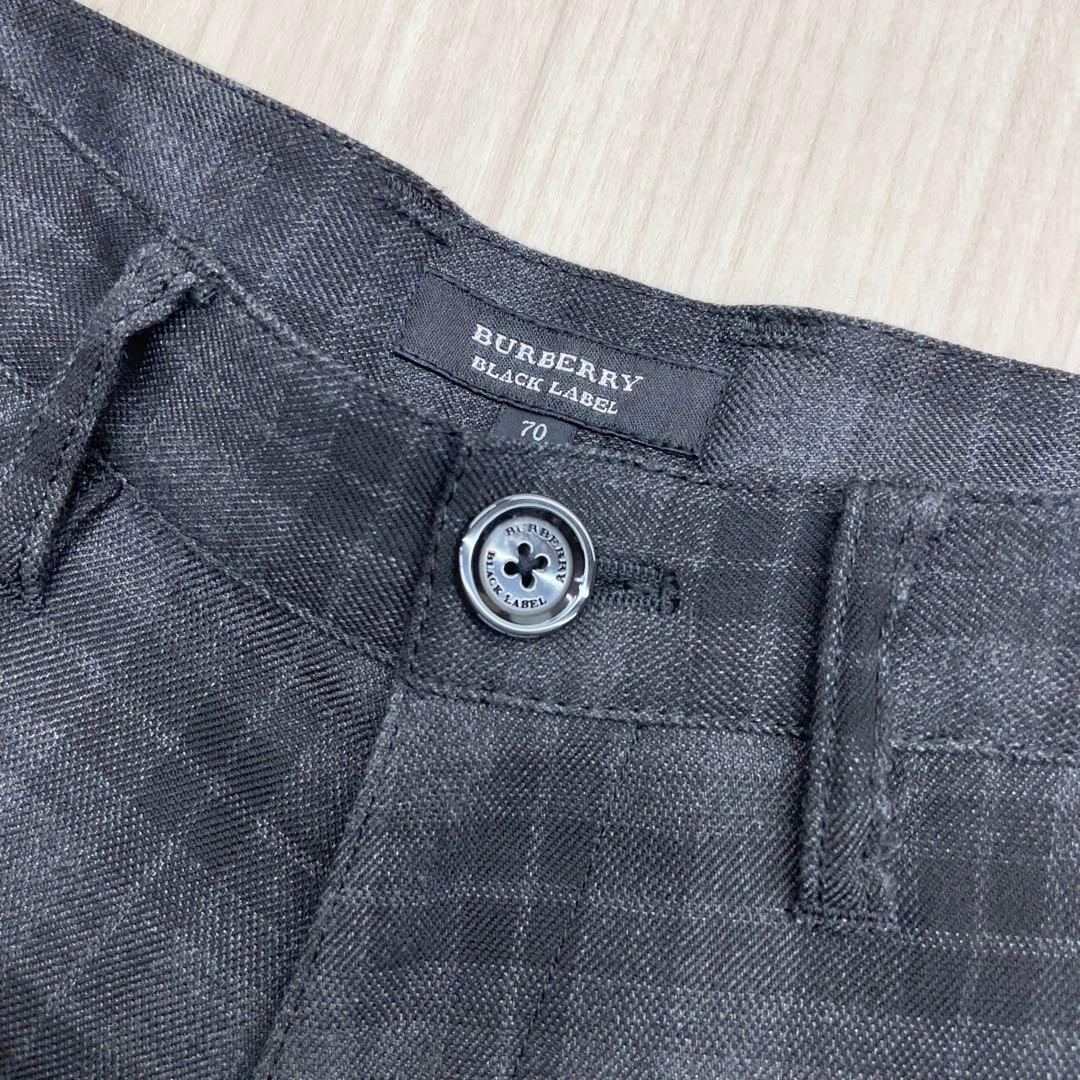 ☆ BURBERRY BLACK LABEL チェック柄 カーゴパンツ 70