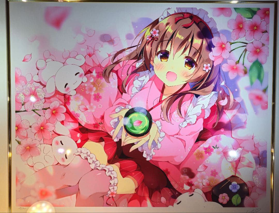アールビバン 版画 ぱん ほっとひといき、いかがですか？ 保証書あり