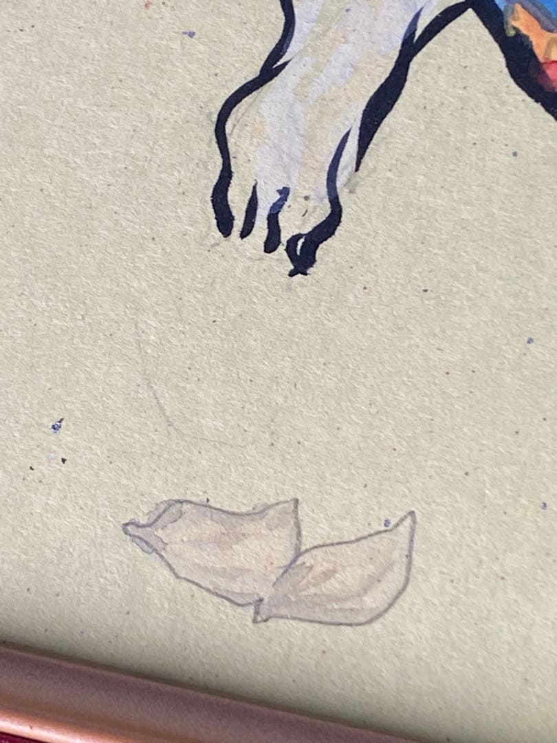 2888❣️近藤　大理　　絵画　　篳篥持つ飛天