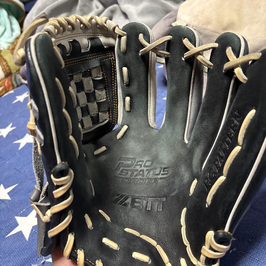 最終値下げ　ZETT プロステイタス　オーダー軟式グラブ　内野用