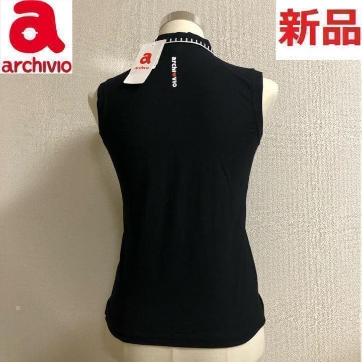 新品未使用 アルチビオ ゴルフ ノースリーブ ウェア ブラック サイズ36