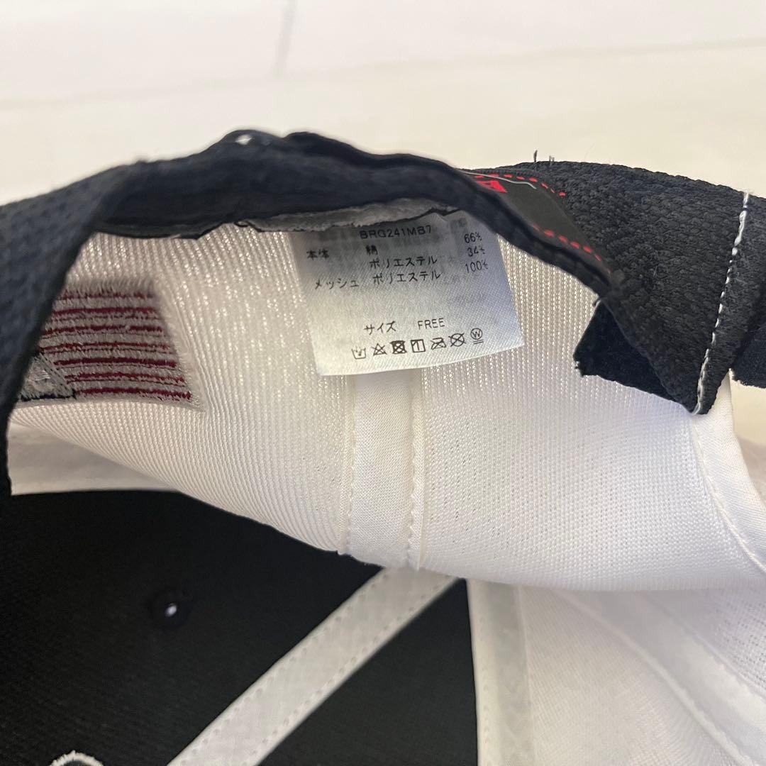新品★BRIEFING PILE INITIAL EMB CAP 黒×白 フリー