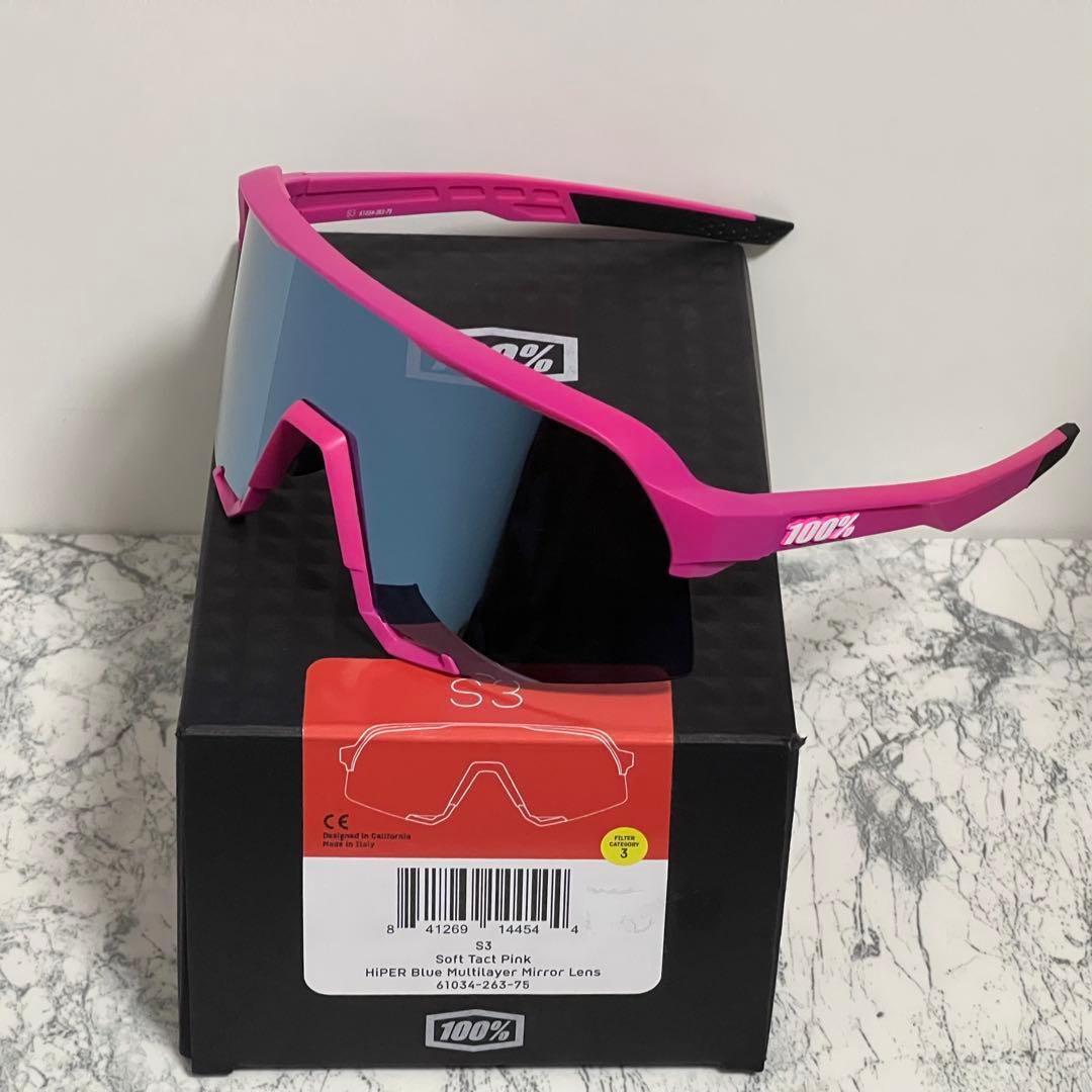 100% ワンハンドレッド サングラス S3 Pink HIPER Blue