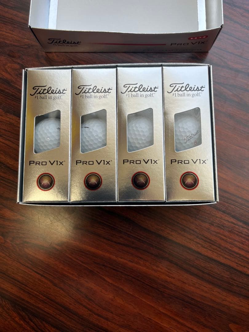 その他 TITLEIST PRO V1X 25 DOUBLE NUMBER WH 12P