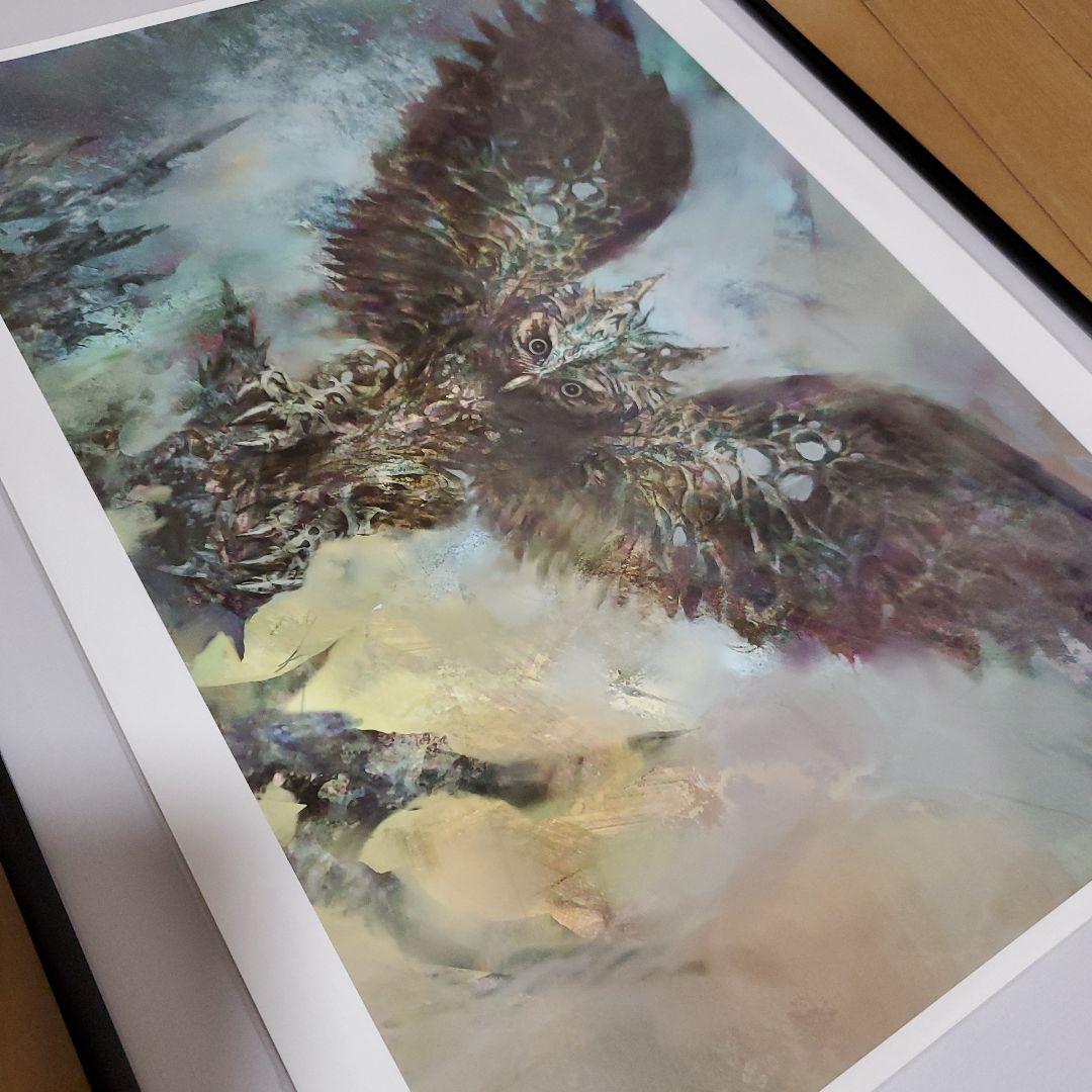 悪意の大梟 大型版 アートプリント 複製原画 MTG