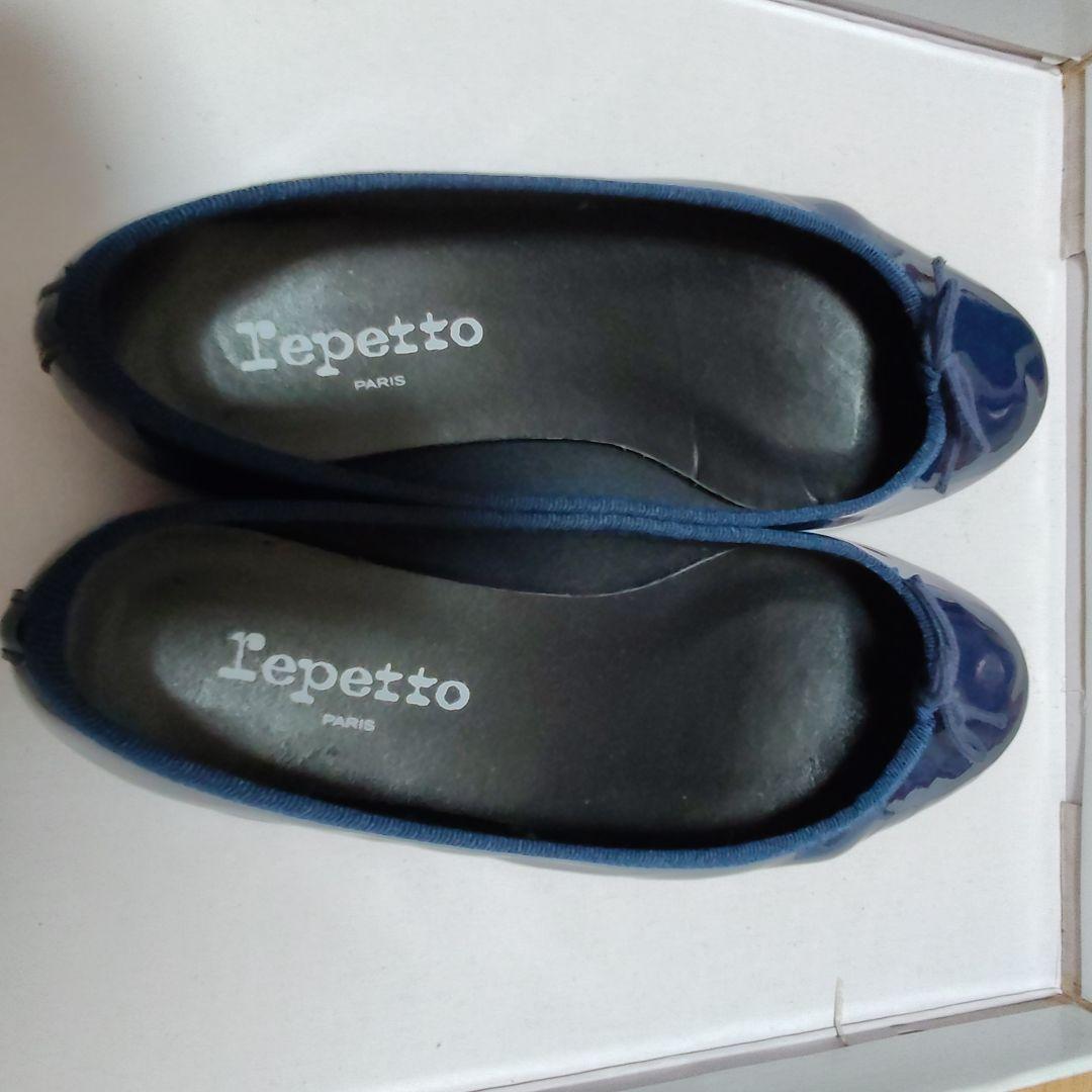 Repetto ネイビー バレエシューズ　37