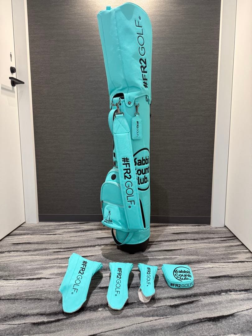 【極美品】FR2GOLF 沖縄限定キャディバッグ＆カバーセット ターコイズブルー