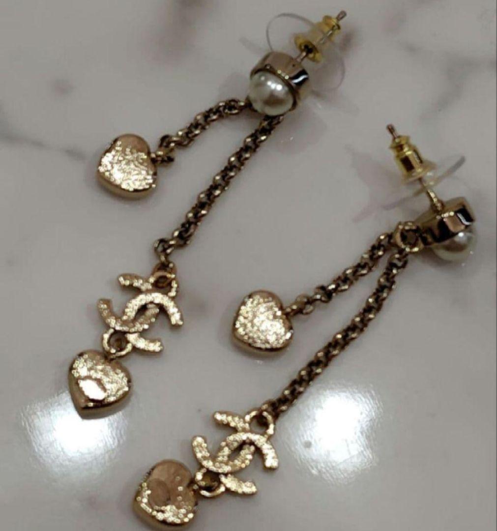 CHANEL♡ハートゴールドピアス♡ノベルティ♡