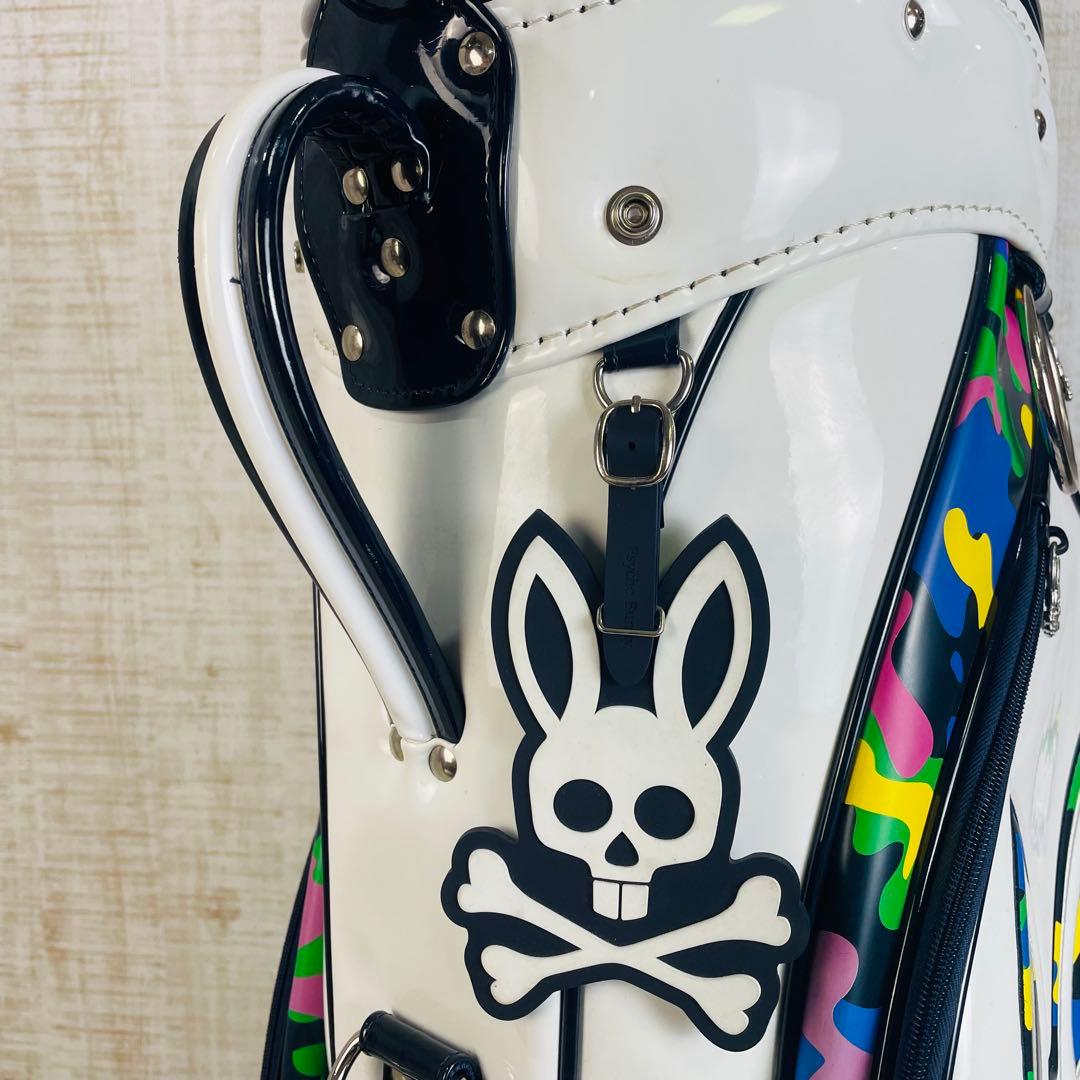 【限定品】Psycho Bunny カモバニー　迷彩エナメル キャディバッグ