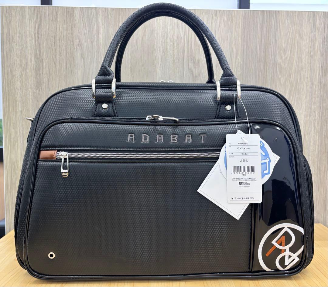 新品未使用 ADABAT アダバット ゴルフバッグ　メンズ ブラック シューズ入
