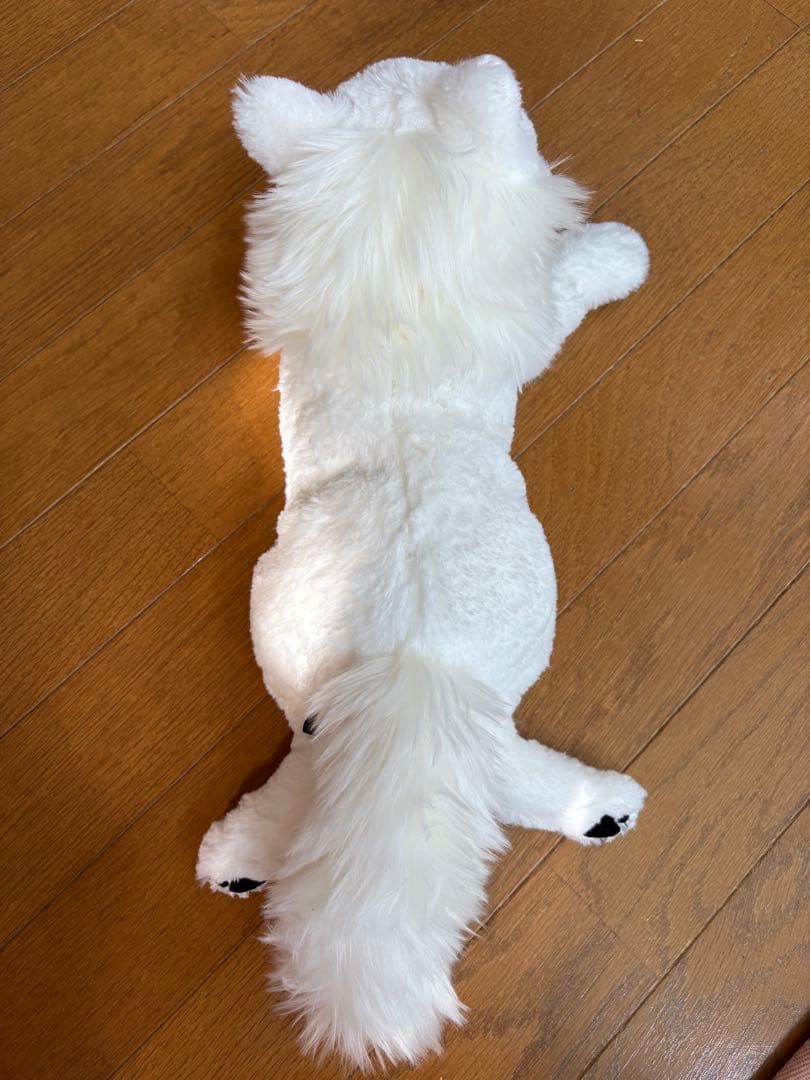 那須どうぶつ王国 ホッキョクオオカミ ぬいぐるみ ひざおおかみ