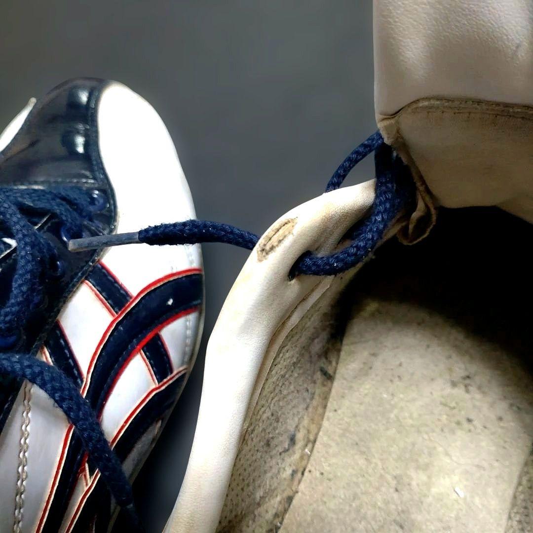 asicsオーダースパイク　野球スパイクシューズ ホワイト/ネイビー