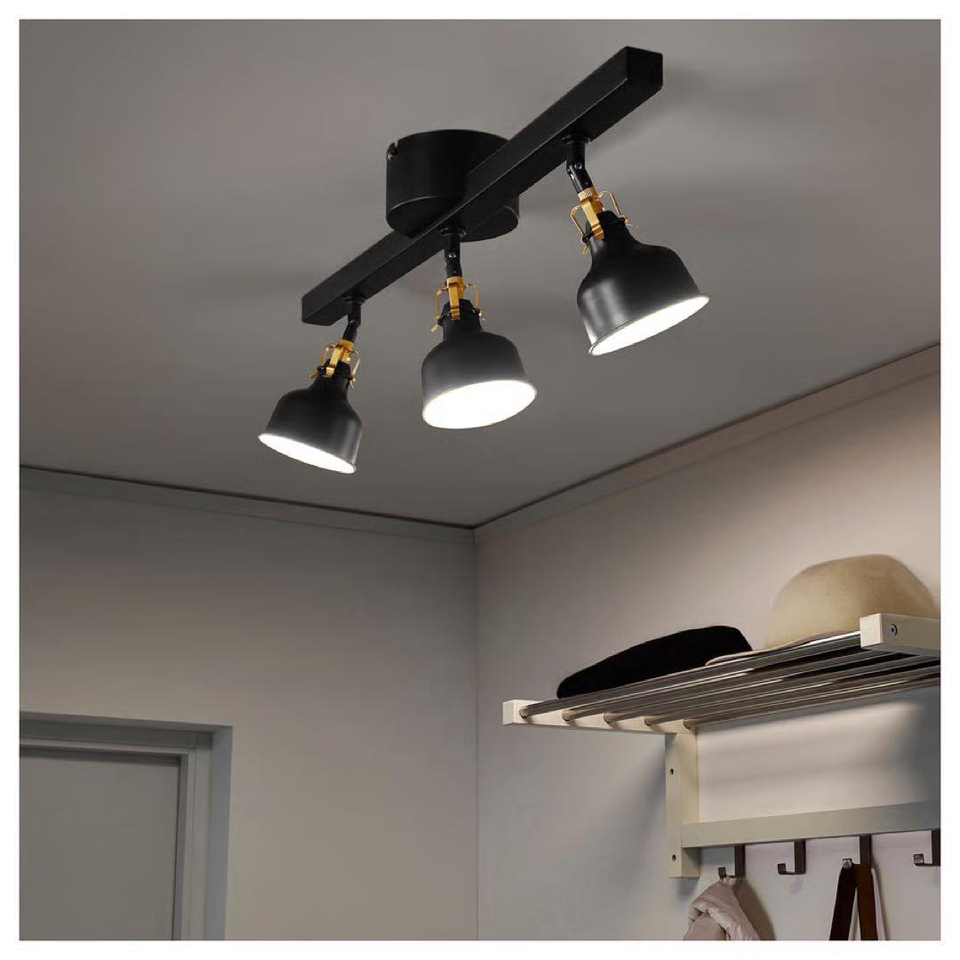 【新品】IKEA RANARP スポットライト3灯 (スマートLED電球付)