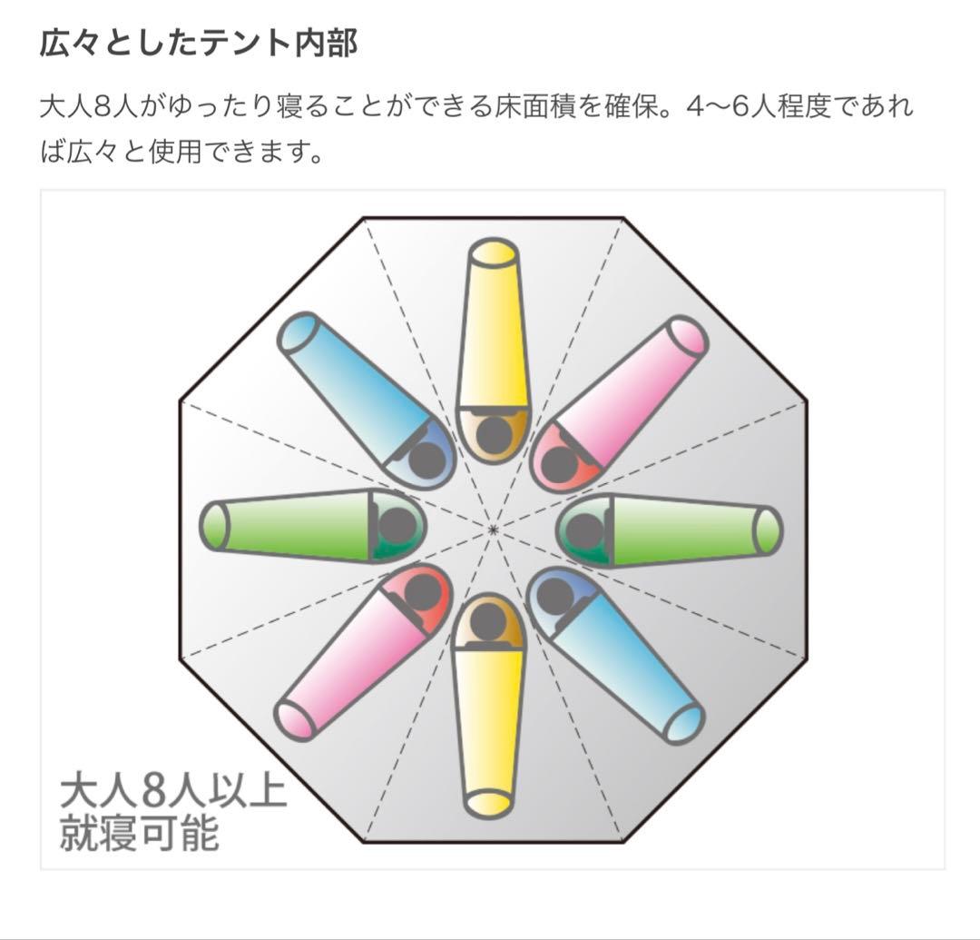 DOD ワンポールテントL 8人用(使用回数1回）
