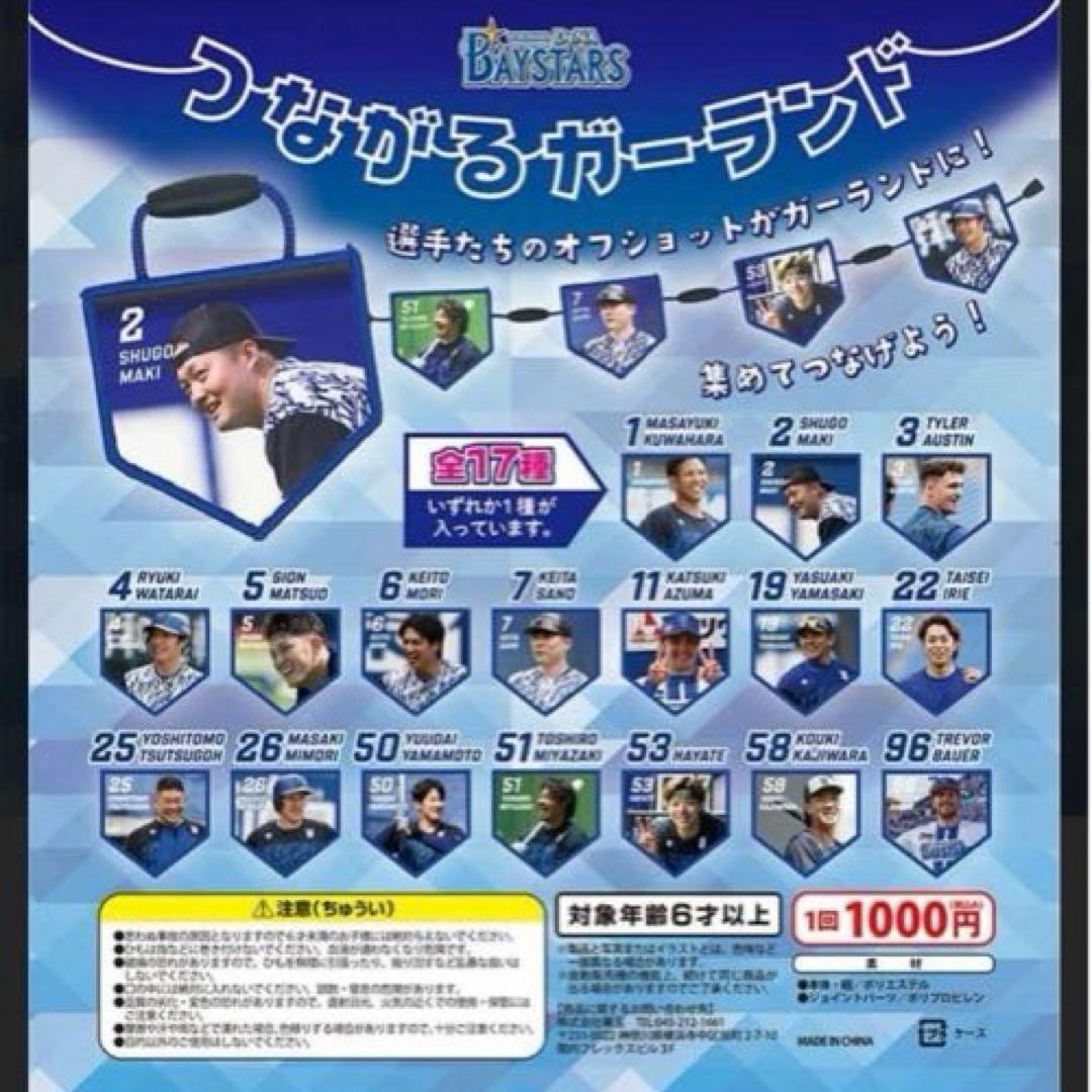 横浜DeNAベイスターズ ガチャ　つながるガーランド 10種類