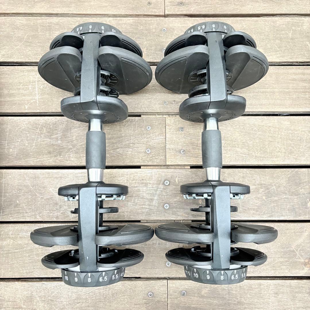 MOJEER ダイヤル式可変式ダンベル24Kg 2.5Kg〜24Kg 2個セット