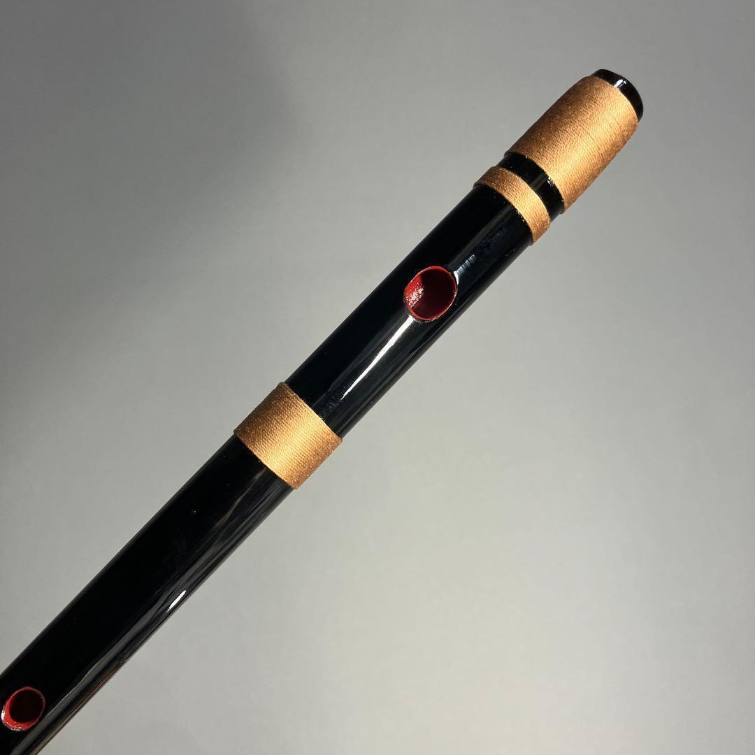 【篠笛七本調子 B菅】ドレミ調 天地糸巻西洋音階 竹笛 和楽器　MR7-132