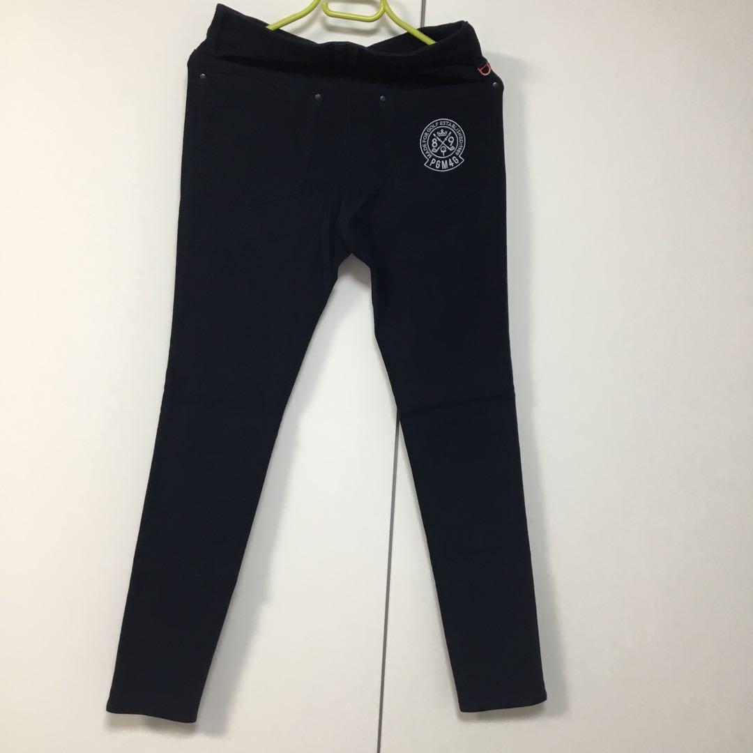 PEARLY GATES ネイビー スリムフィットパンツ