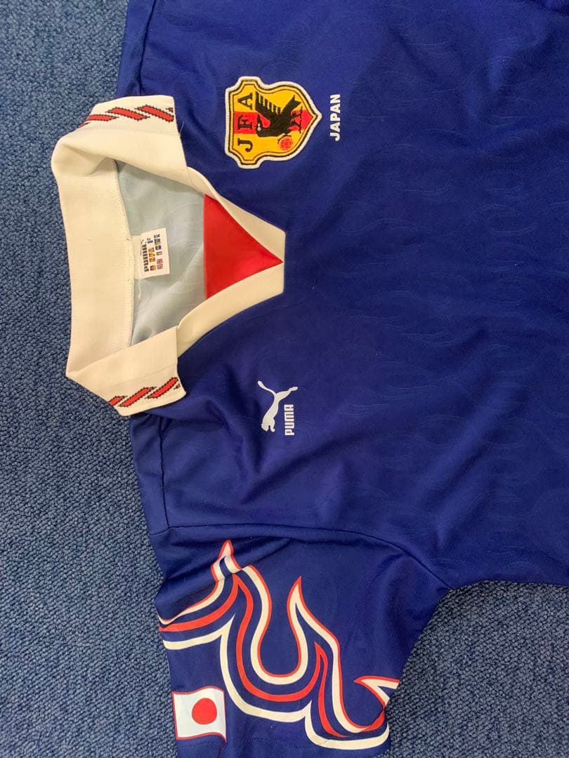 炎　サッカー日本代表ユニフォーム　PUMA アトランタ五輪　前園　中田　カズ