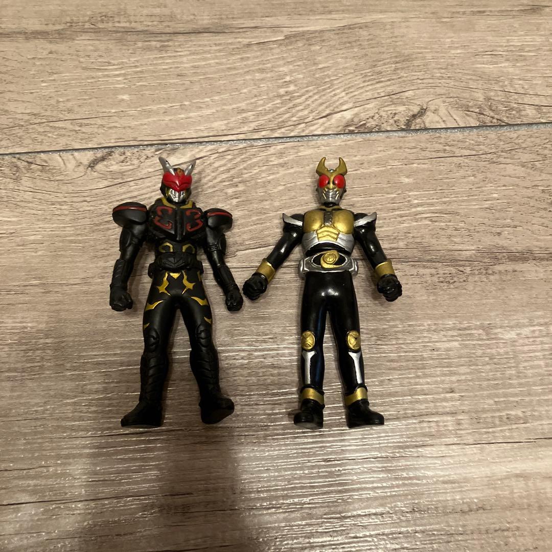 E-5 当時物 仮面ライダー ソフビ 6体セット 昭和レトロ 特撮 フィギュア