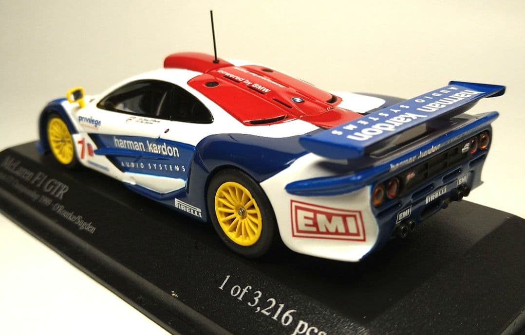 ★希少【ミニチャンプス】1/43 マクラーレンf1　GTR 1999
