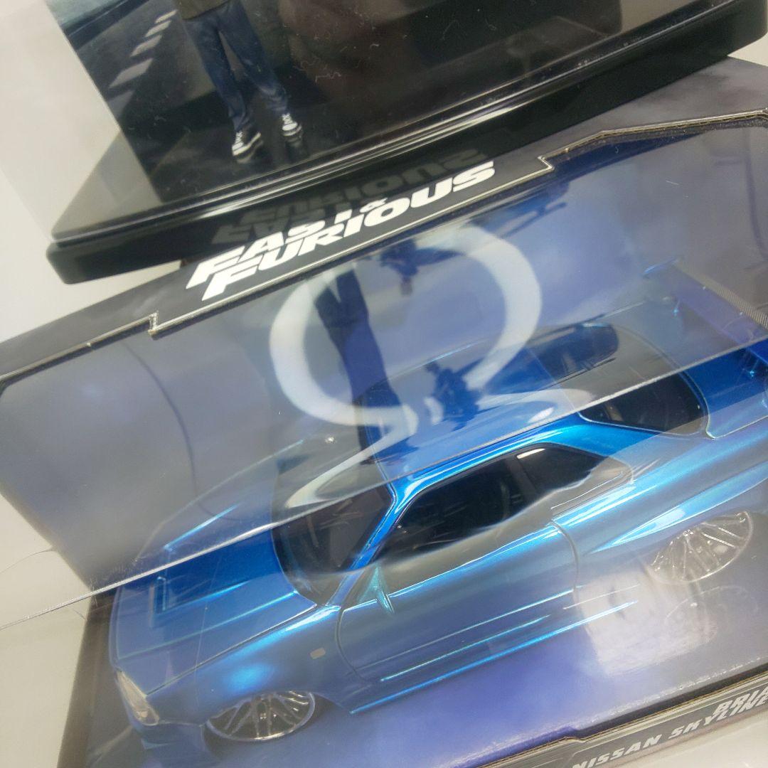〓1/24スケール〓ワイスピのブライアンとR34スカイラインGT-R〓未開封〓