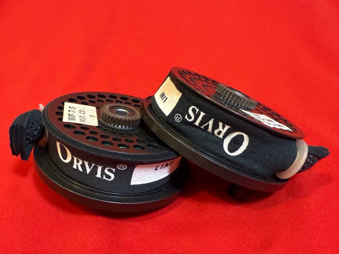 T*G様 ORVIS ★☆ オービス フライリール 2個 革ケース付き 正常作動