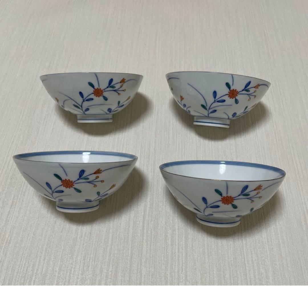 【匿名配送】陶器 西山　お茶碗　飯碗 ご飯茶碗　和食器　金色