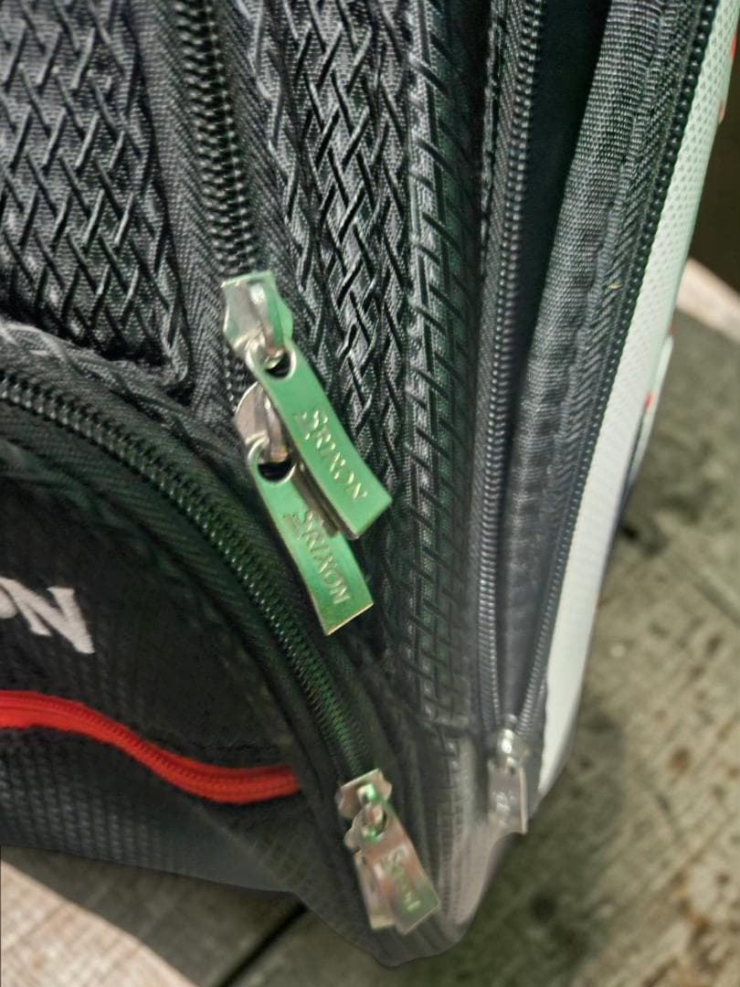 送料無料/超美品　超お買い得品Srixon キャディバッグ 黒/白/赤