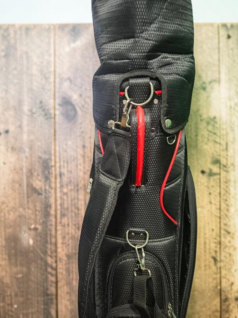 送料無料/超美品　超お買い得品Srixon キャディバッグ 黒/白/赤