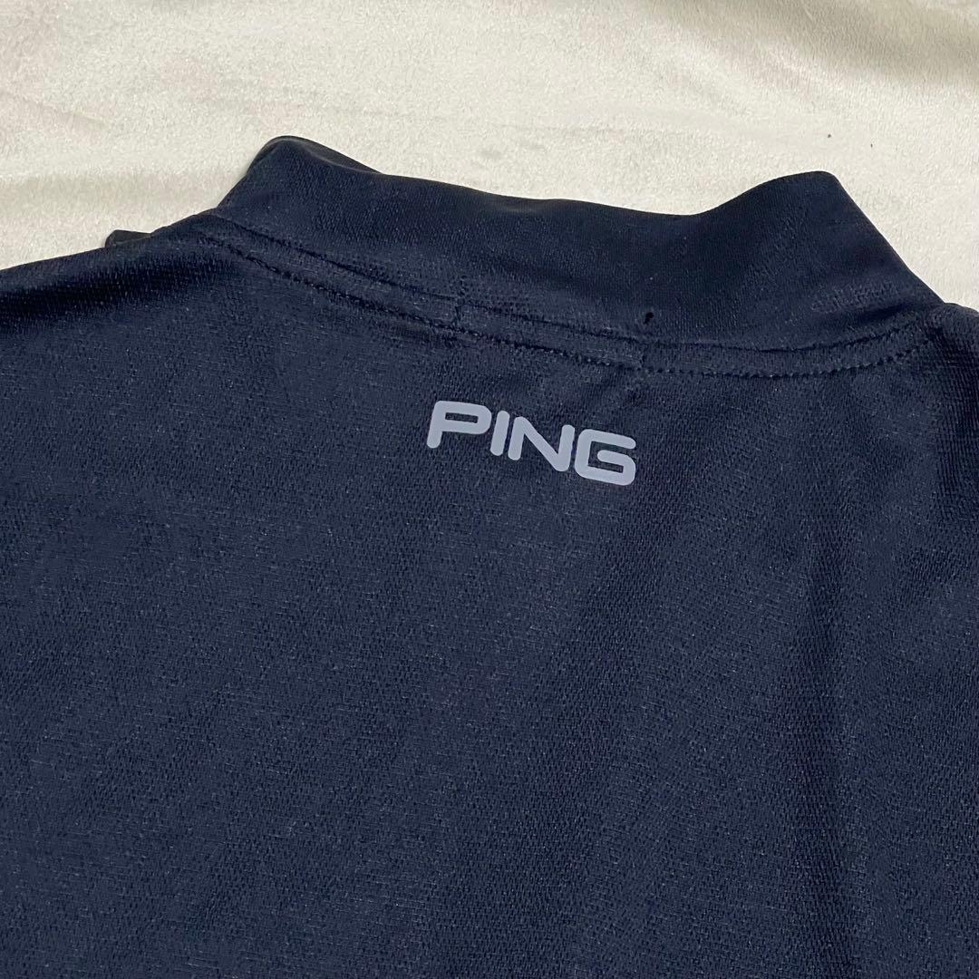 ピン　ゴルフ　PING 長袖ハーフジップシャツ　M 新品　定価1.2万　春ゴルフ