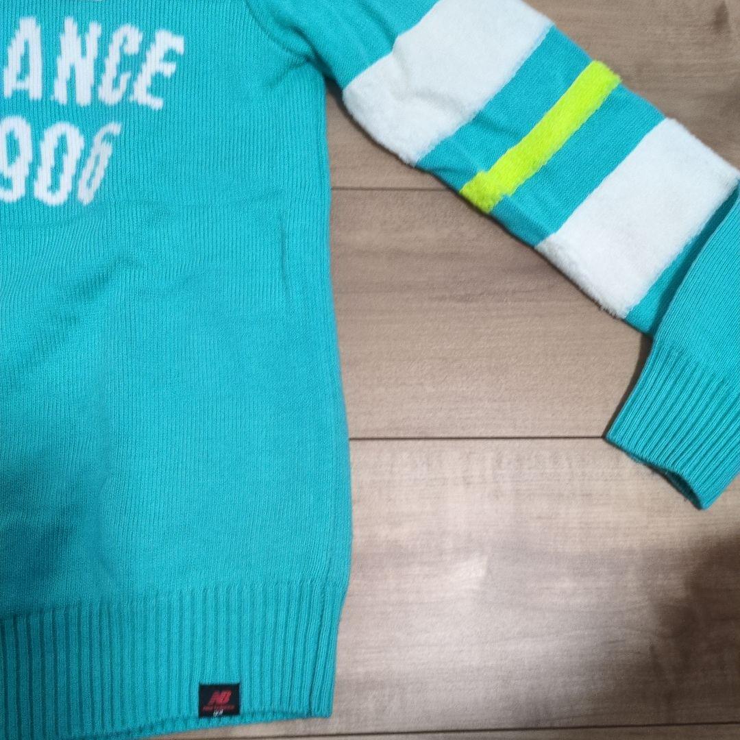 NEW BALANCE ニットセーター ターコイズゴルフ　レディース
