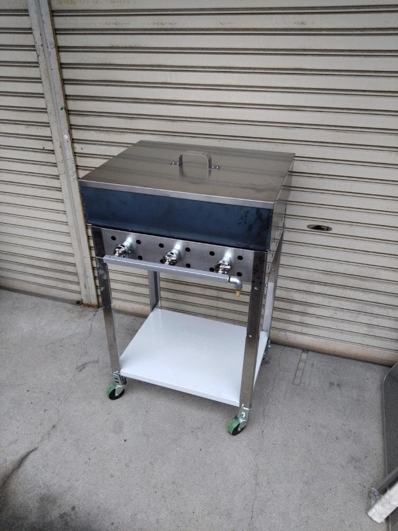 石焼きいも焼けます　専用台付き　売れてます　ガスコンロ付き　送料無料　焼き芋機器