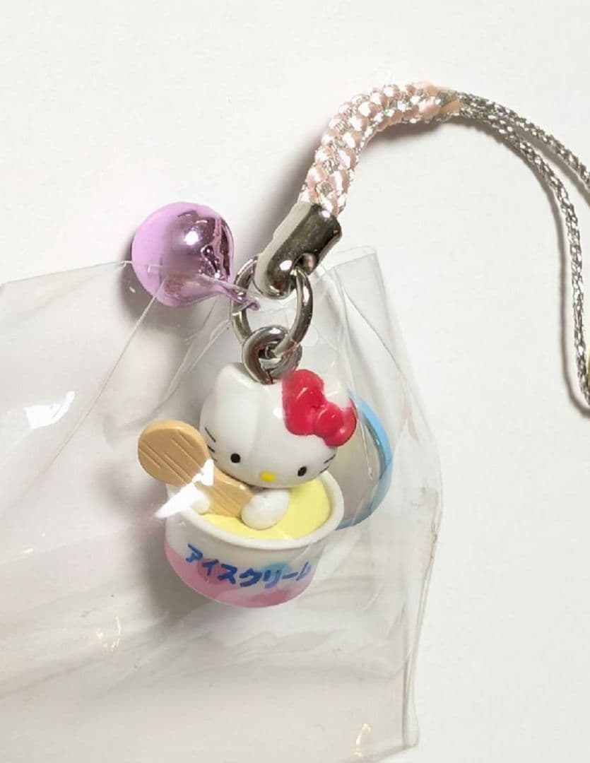 ご当地キティ　根付け　ストラップ　アイスクリーム レア