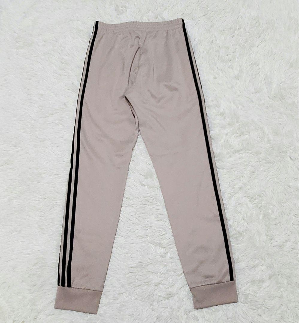 ■adidas ベージュ ジャージパンツ 3本ライン トレフォイル 美品