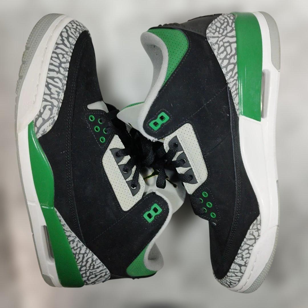 Air Jordan 3 ブラック/グリーン