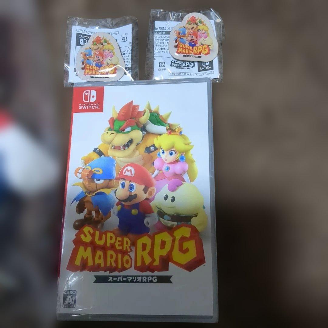 スーパーマリオRPG ピーチ クッパ ぬいぐるみ SWITCH ピンバッジセット